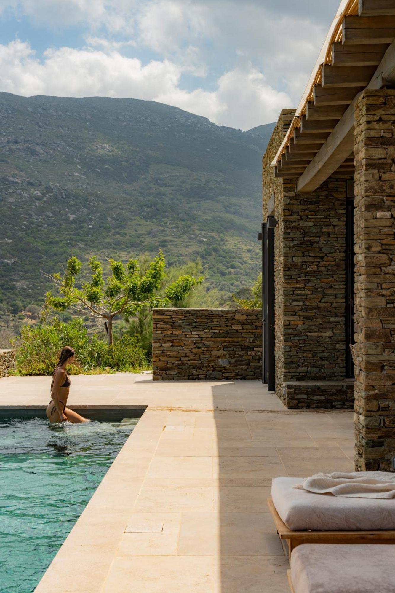 Onar Andros Guest House Achla Bagian luar foto