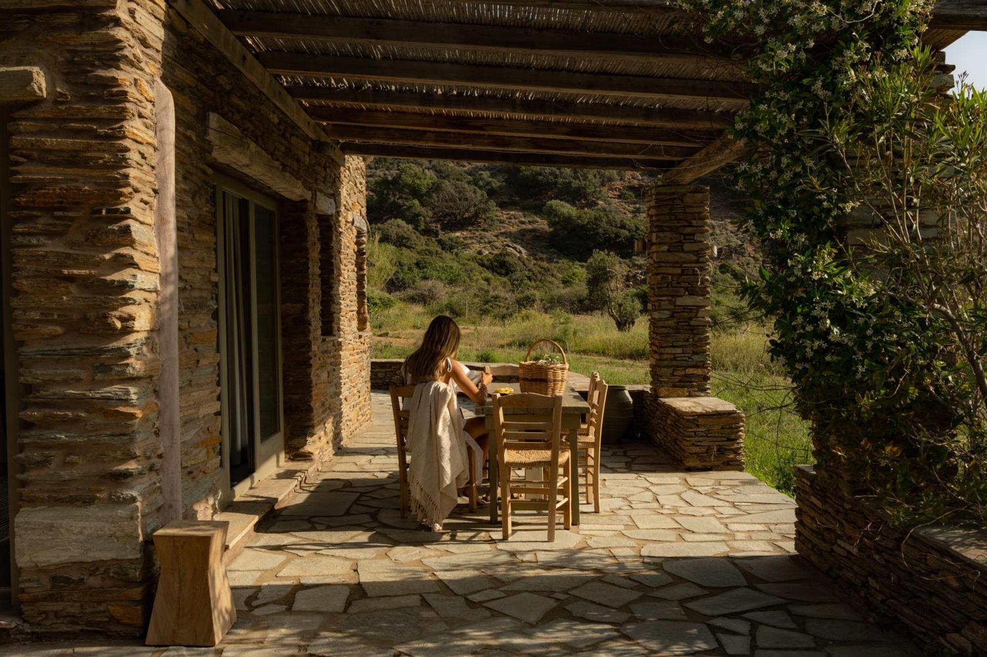 Onar Andros Guest House Achla Bagian luar foto